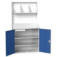 Arbeitsplatz mit geschlossener Wand